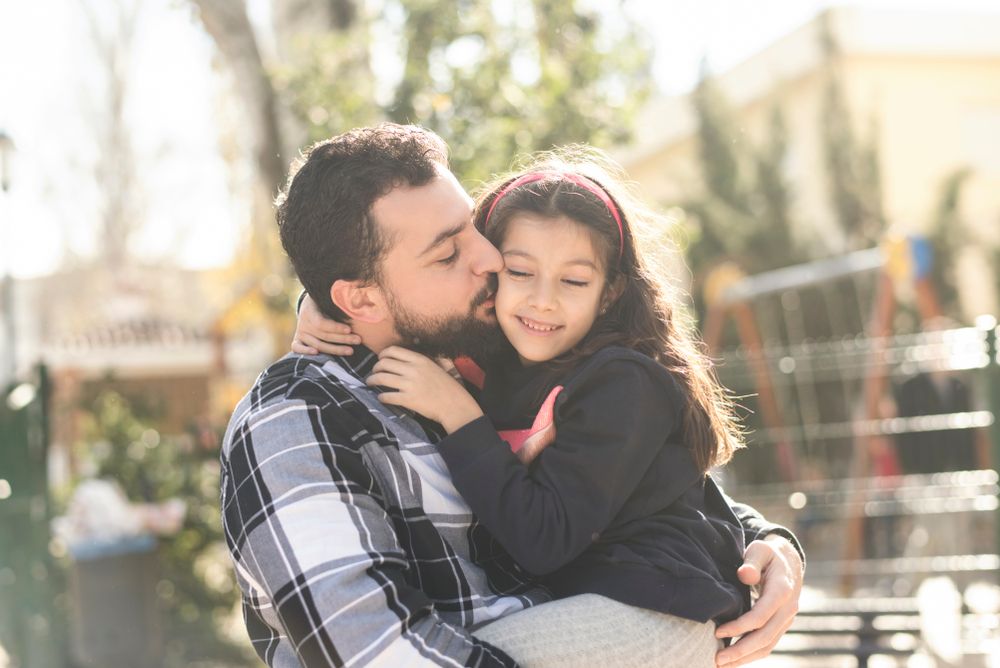 Father and Daughter together